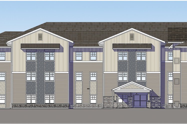 Thomas Street and Hazelwood Avenue Senior Apartments rendering